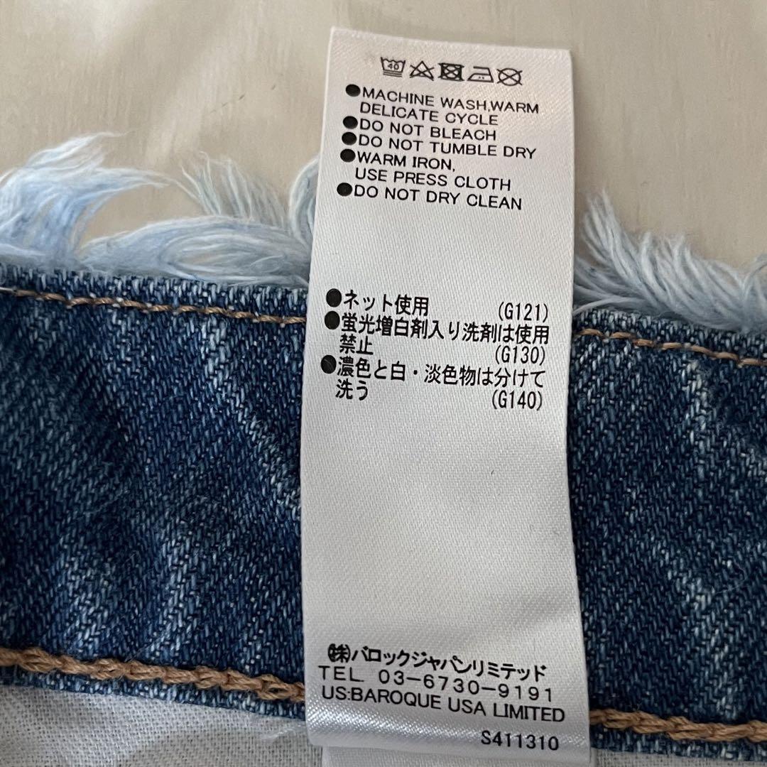 moussy - moussy フリンジ デニム ショートパンツの通販 by AMR