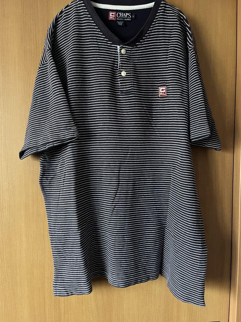 ひ●●ろ〜 CHAPS ストライプポロシャツ 3点セット CHAPS ストライプ柄 ポロシャツ Lサイズ - メルカリ