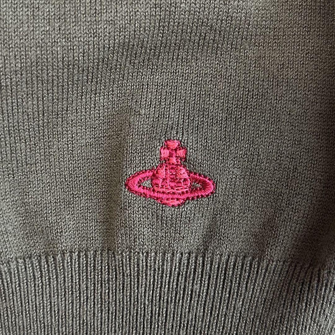 ヴィヴィアンウエストウッド サマーニット オーブ刺繍 ロゴ刺繍