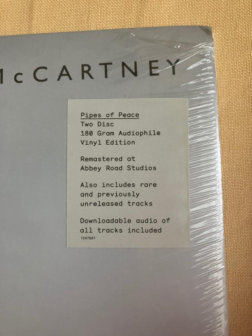 Paul McCartney – Pipes Of Peace – Vinyl (LP, Album), 1983
