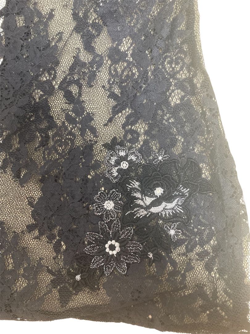 サルート　レース ブラック キャミソール M