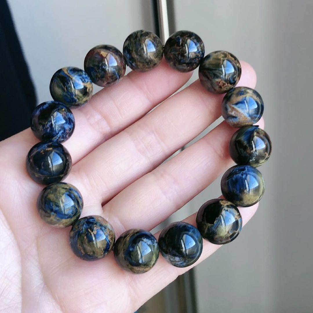 人気定番の 天然無処理 14mm ブレスレット ピーターサイト アクセサリー