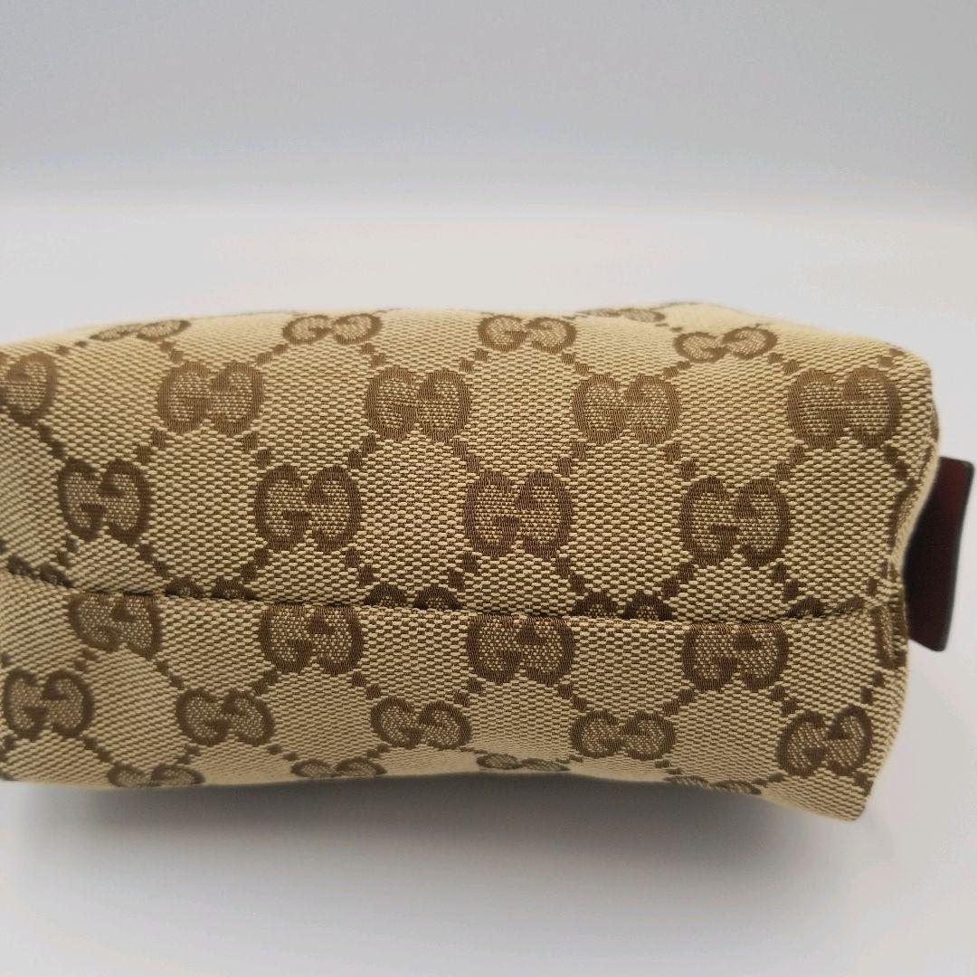 【美品難あり】GUCCI　グッチ　化粧ポーチ　GGスプリーム　コスメポーチ