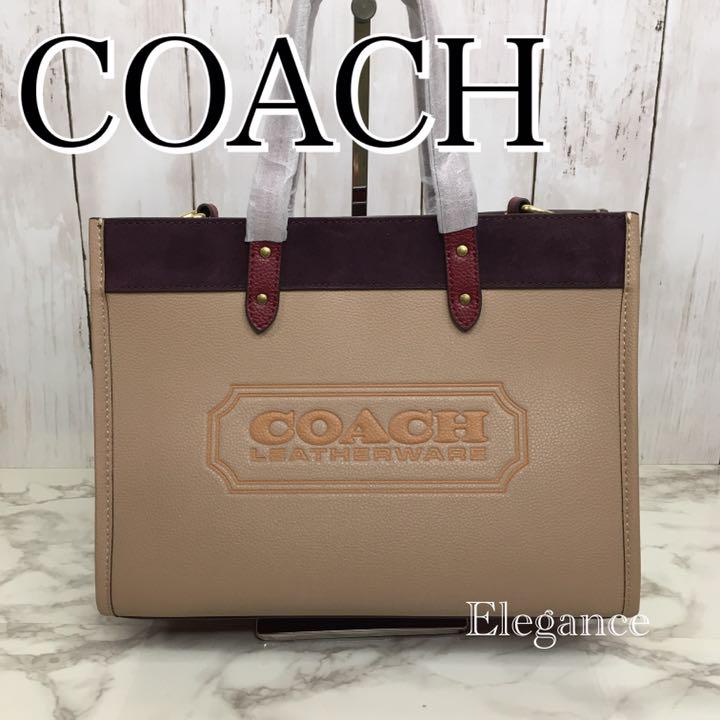オレンジ系期間限定特別価格 新品 COACH コーチ トート ショルダー ...