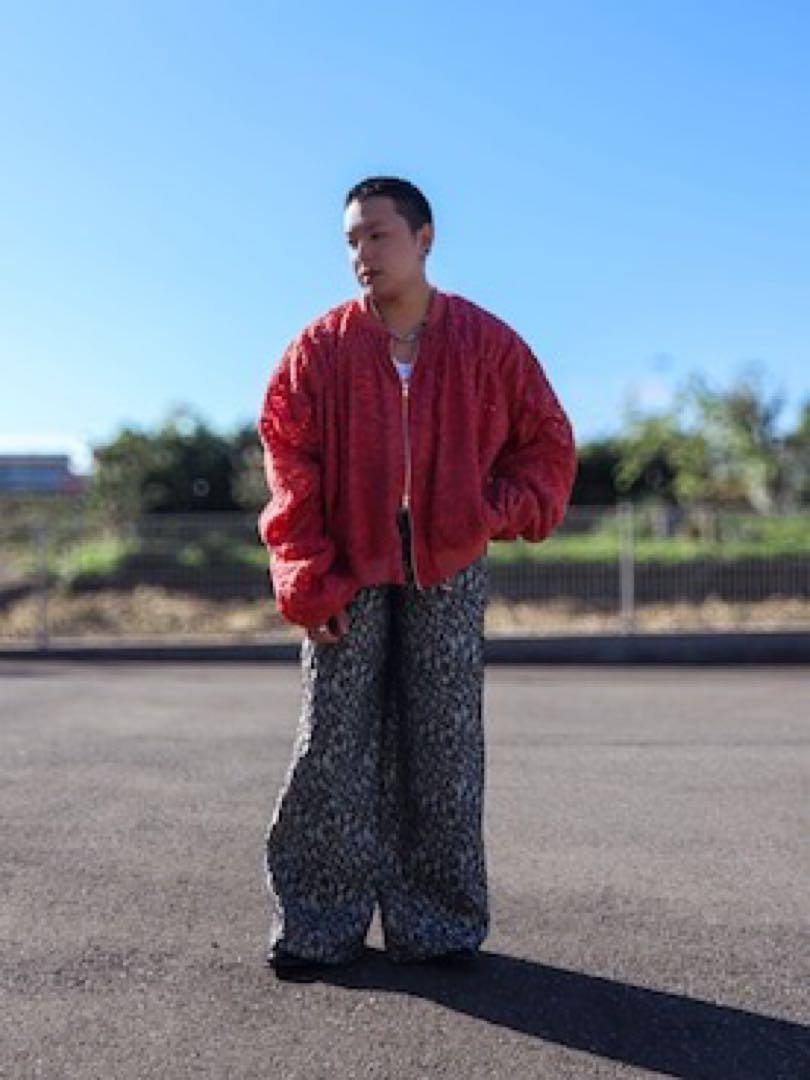 seyto See through lace gather blouson