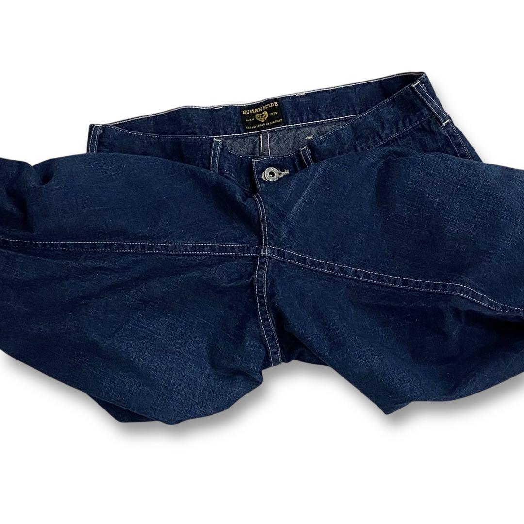 美品★ヒューマンメイド 25ss バギーデニムパンツ ワイド メンズ Lサイズ