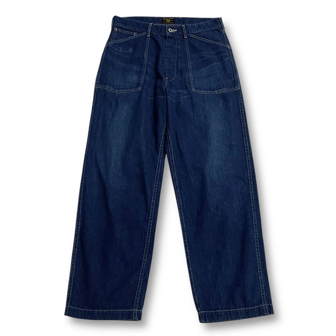 美品★ヒューマンメイド 25ss バギーデニムパンツ ワイド メンズ Lサイズ