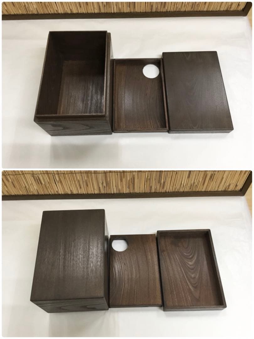 茶道具 茶箱 女桑 丸面 器据 和敬板3点セット 新品 【オープニング