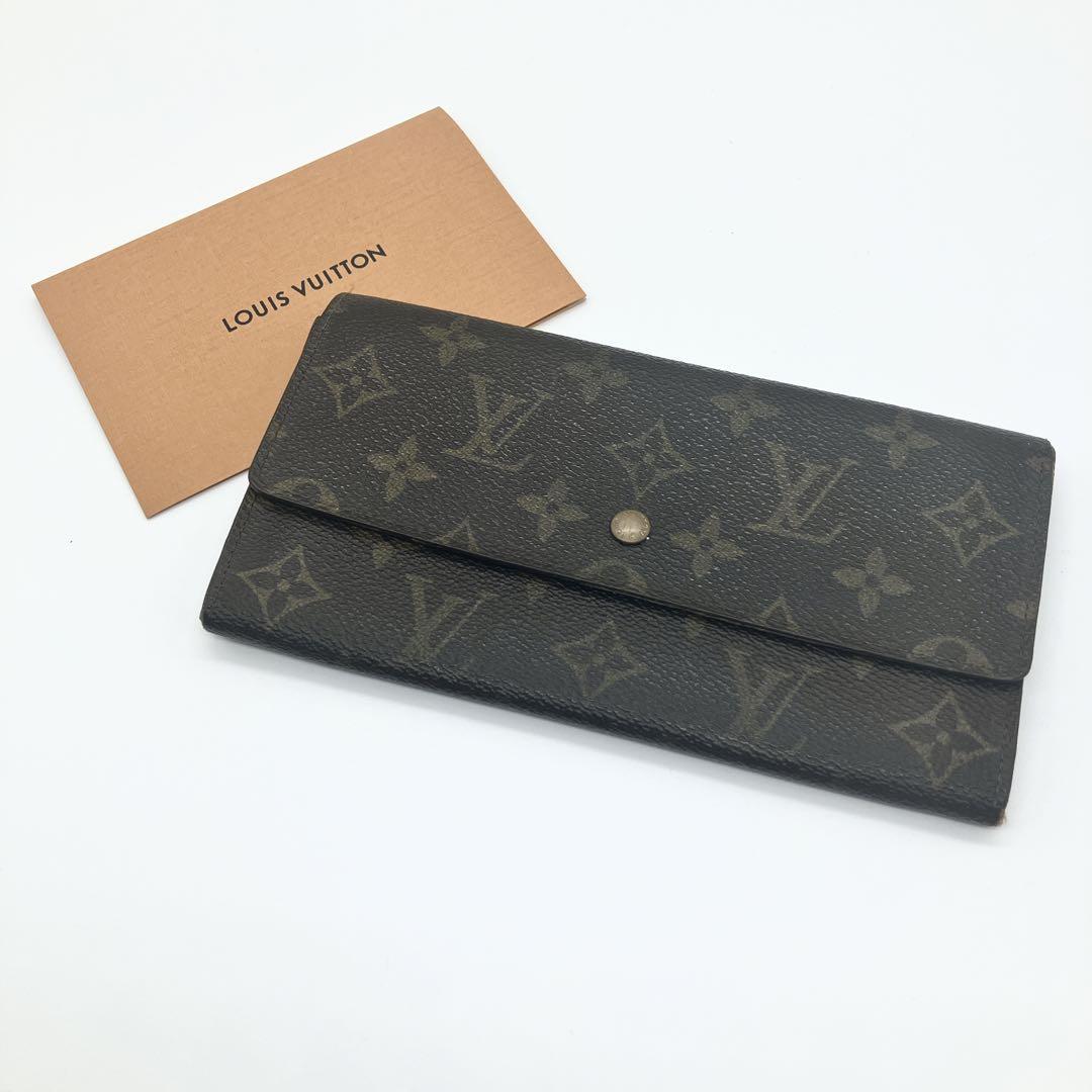 美品 ルイヴィトン 長財布 モノグラム ポシェット ポルト モネ クレディ