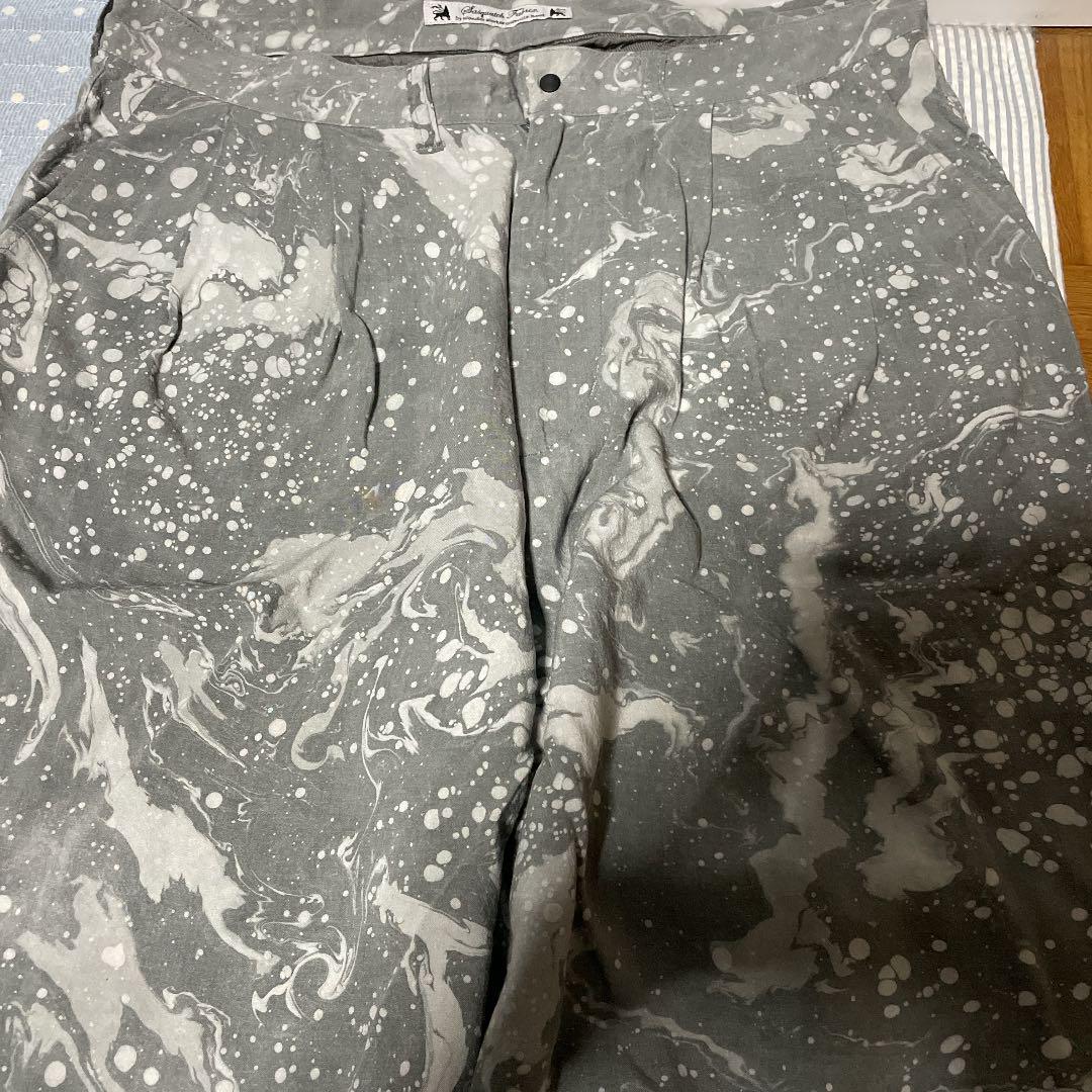 サスクワッチファブリックス　墨流しパンツ