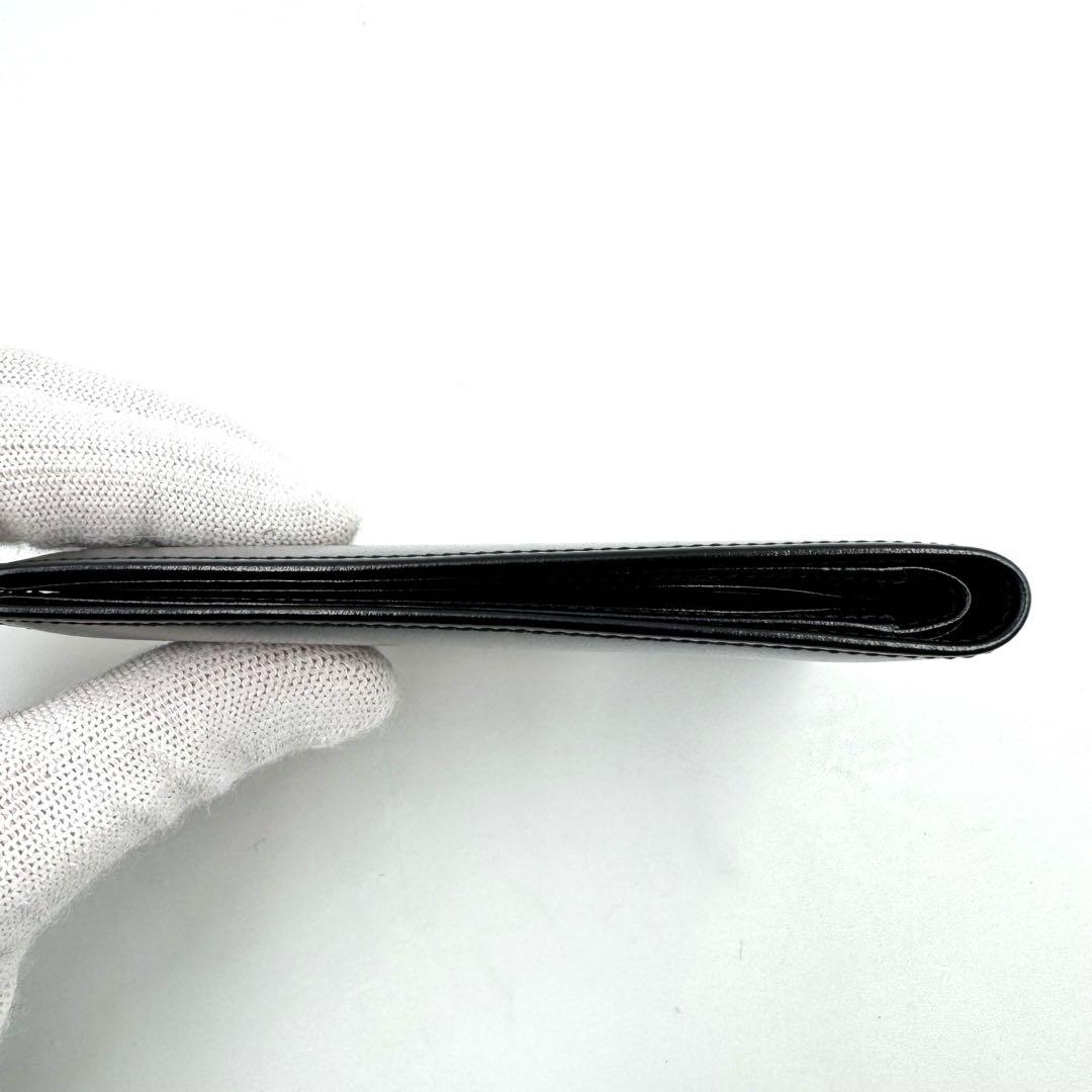 未使用品✨MONTBLANC 二つ折り財布　ブラック　お札入れ　レザー