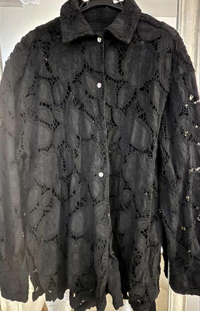VINTAGE LIKE CODE LACE SHIRT(FREE IVORY): AMERI: WOMENS