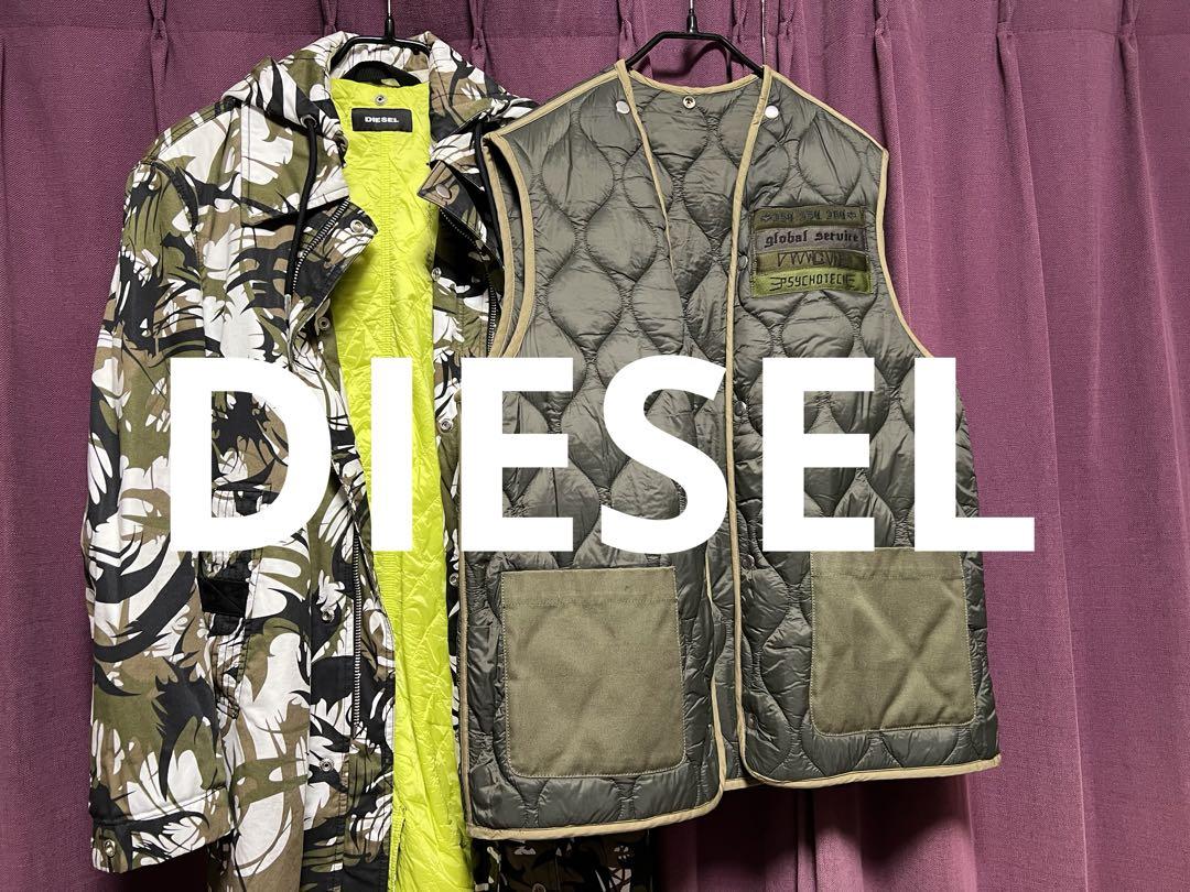 DIESELディーゼルカモフラダウンコート