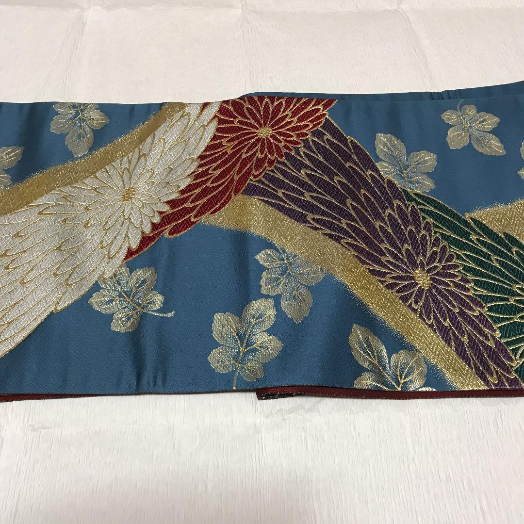 正絹 六通 袋帯 リバーシブル 長尺 新品 未使用 正絹 六通 袋帯 リバーシブル 長尺 新品 未使用