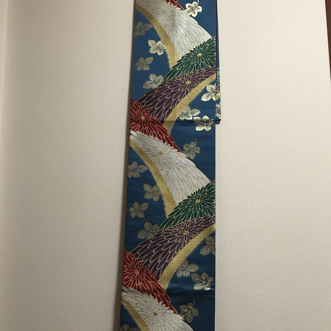 正絹 六通 袋帯 リバーシブル 長尺 新品 未使用 正絹 六通 袋帯 リバーシブル 長尺 新品 未使用