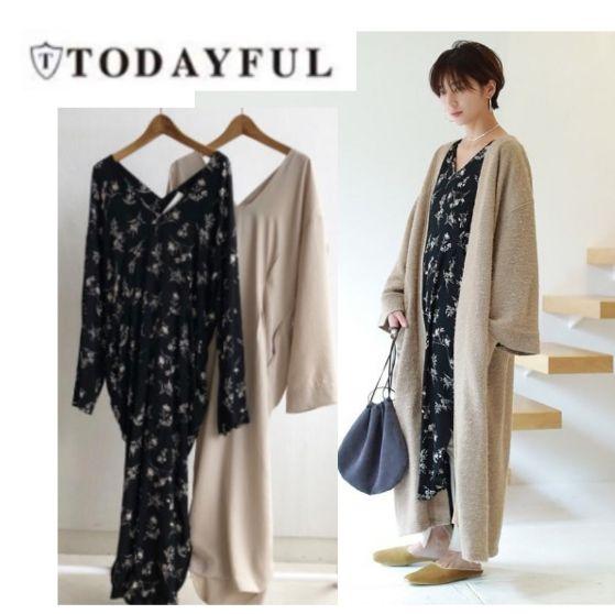 ⭐TODAYFUL⭐トゥデイフル⭐バックツイストドレス フラワー