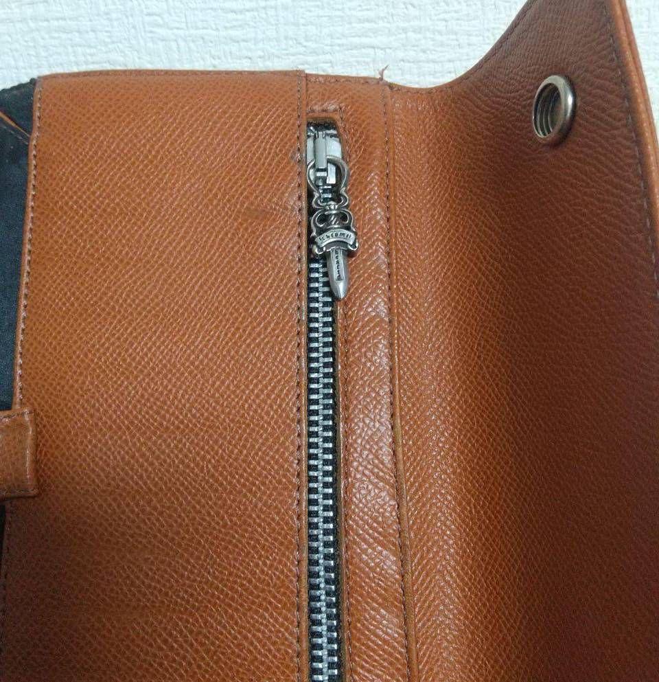 【業界最安値】美品！クロムハーツ キャメルカラーウォレット 財布