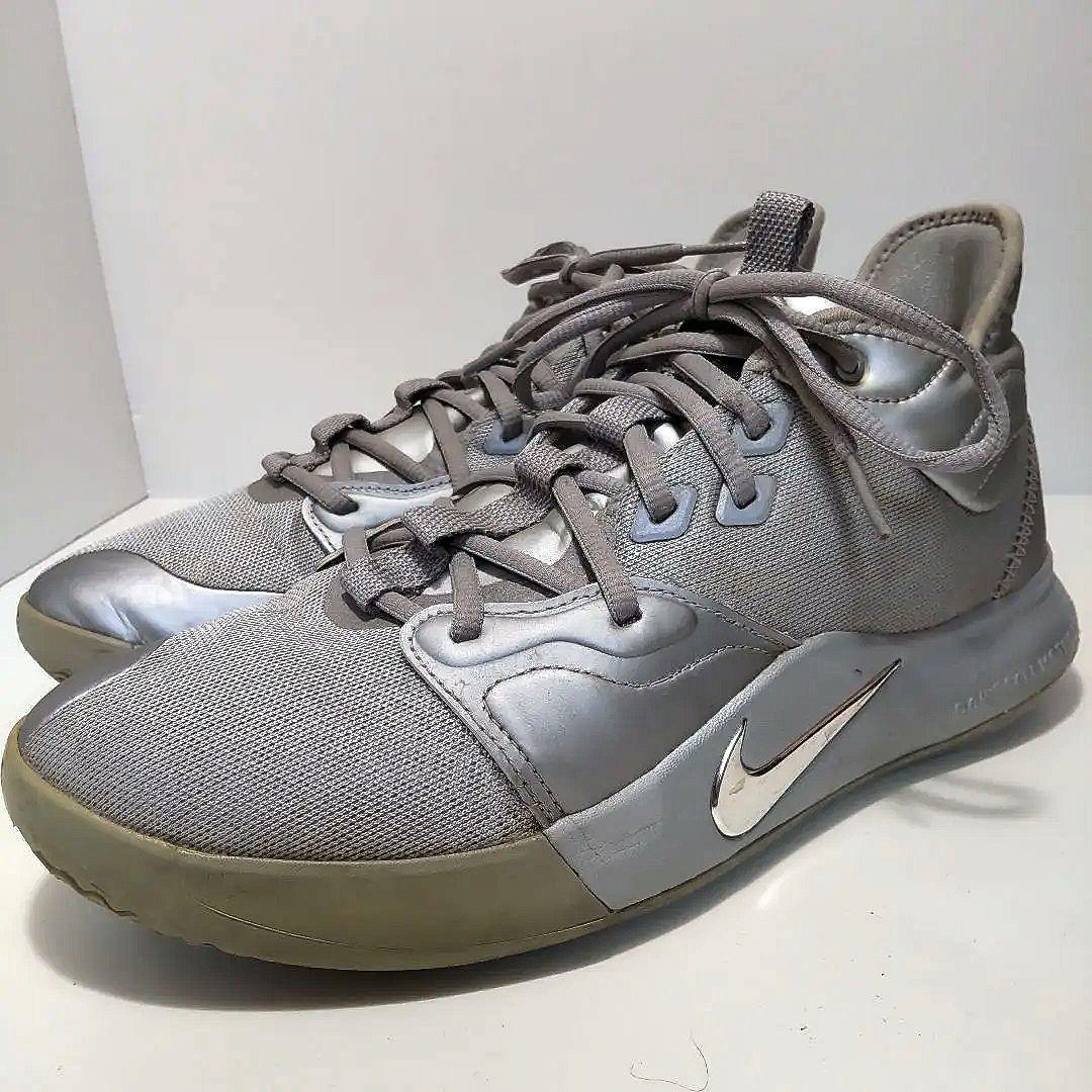 バッシュ 【美品】NIKE ナイキ PG3 NASA 50周年26センチ ☆超レア☆ ナイキ PG3 NASA 50thコラボ シルバー 27.5 022
