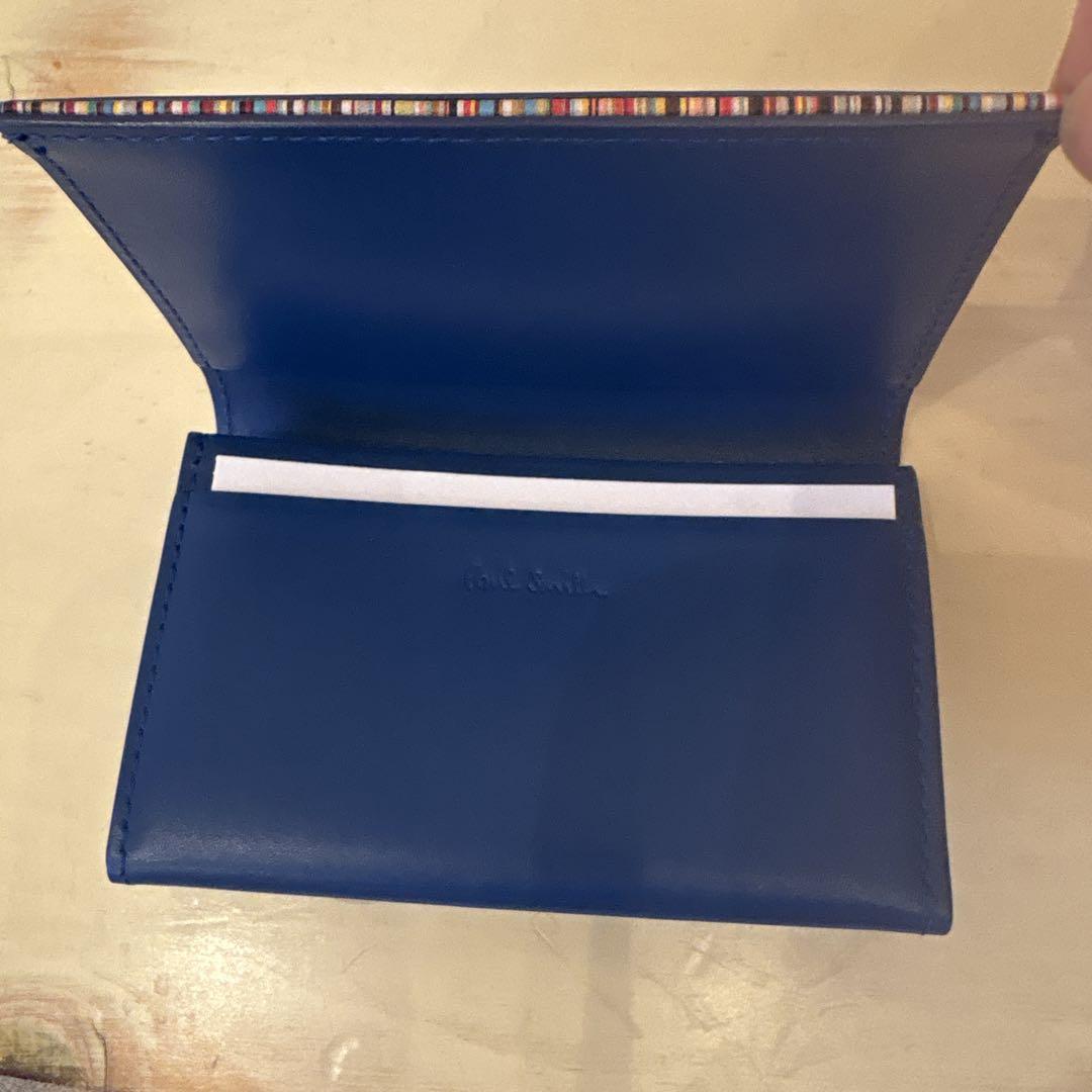 Paul Smith 青 名刺入れ