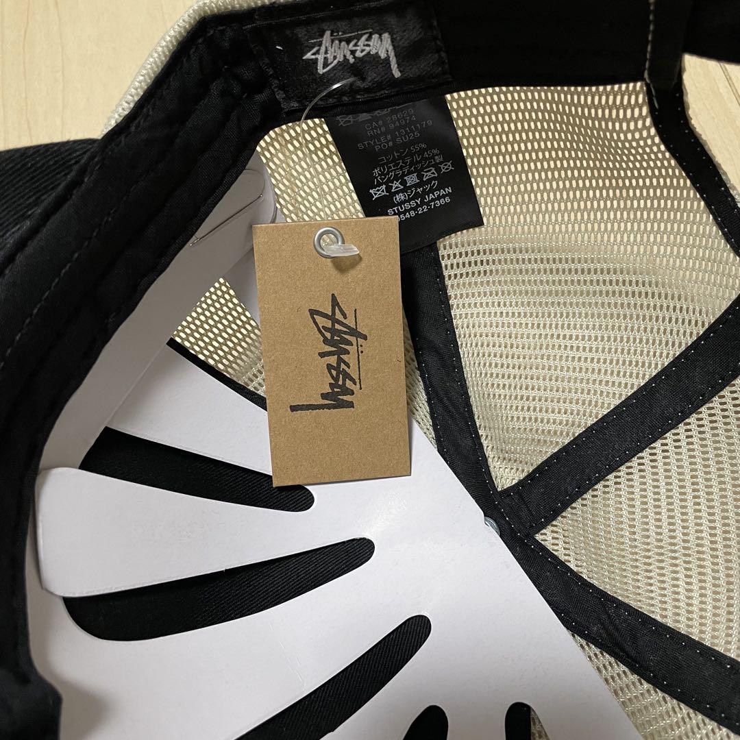 新品】ストゥーシー stussy キャップ メッシュ ブラック 黒 LP
