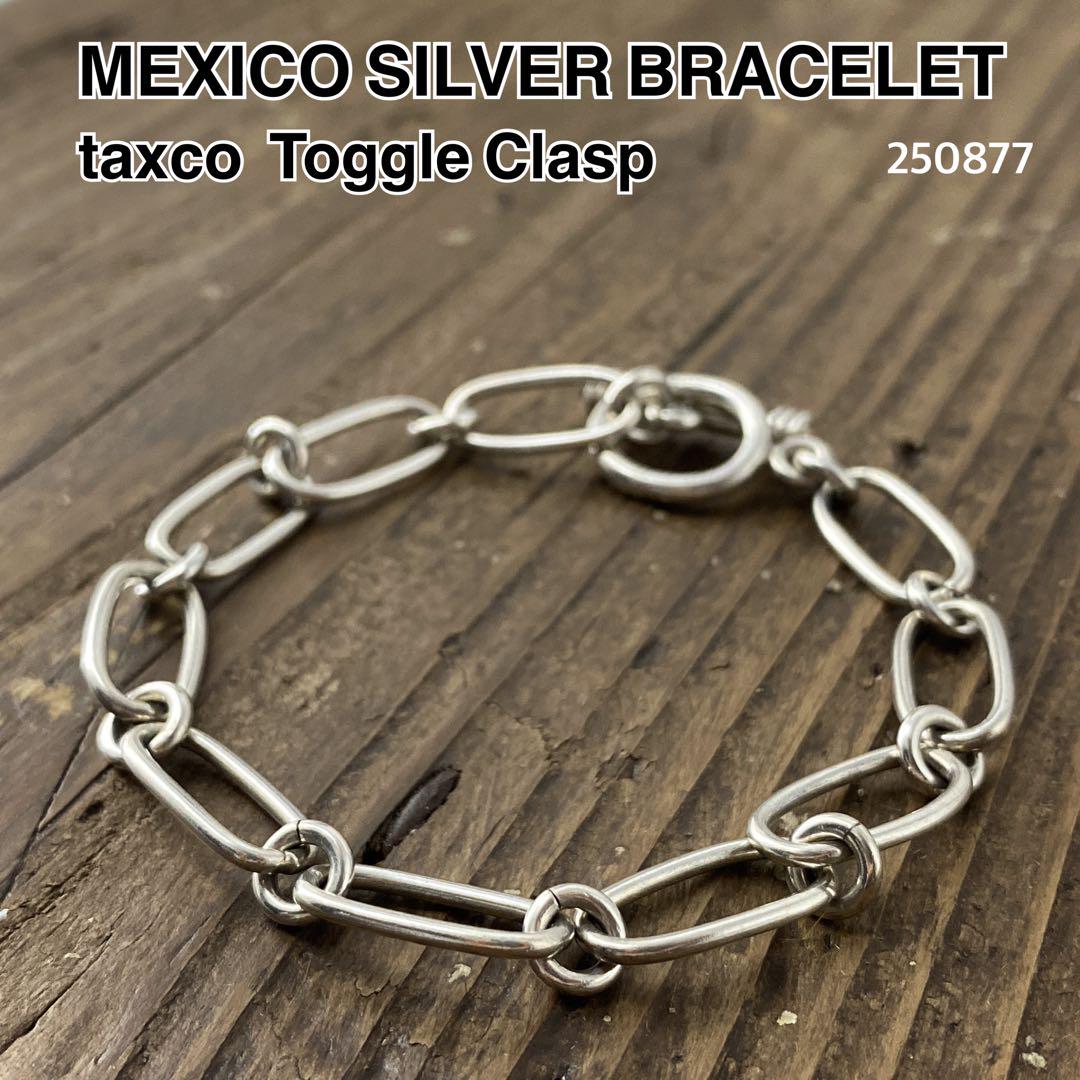 メキシコ製 taxco マンテル チェーン シルバー ブレスレット 925