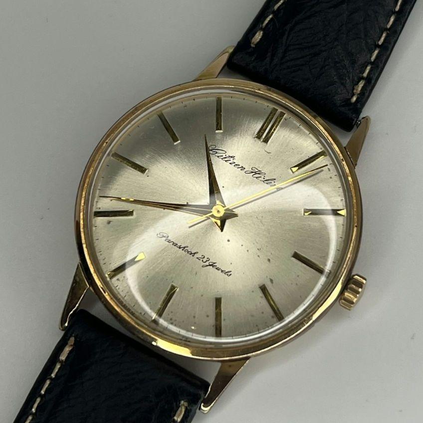 CITIZEN シチズン ハイライン 金張り 手巻時計