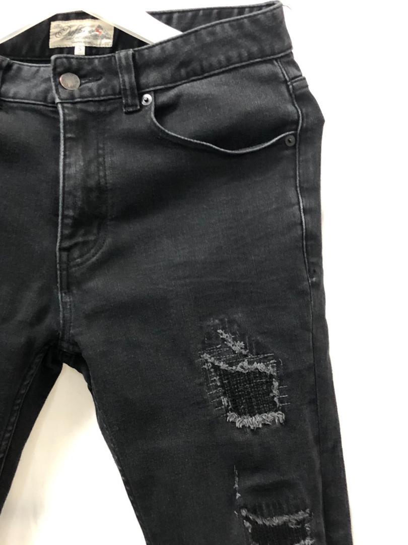 Duffer ダファー ストレッチ スキニーデニム リペア リメイク