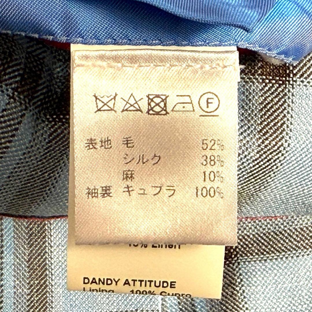 J5030 美品 イザイア ポンペイ絹麻サマージャケット サックスブルー 52