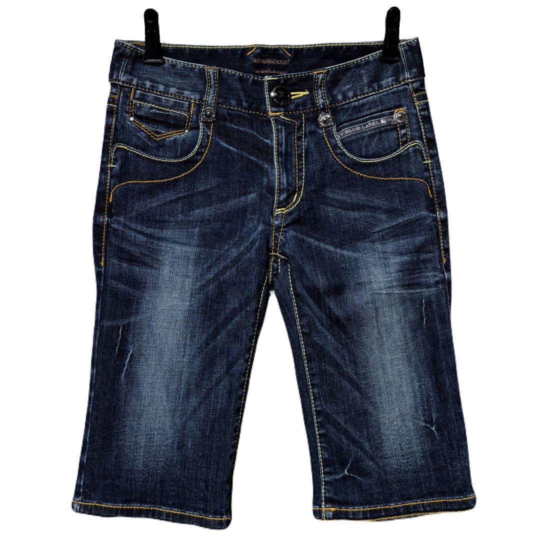 美品☆バーバリーブルーレーベル デニム ショートパンツ Y2K
