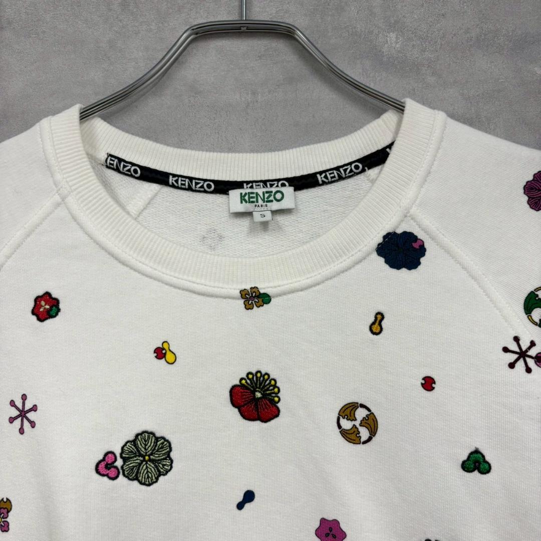 KENZO paris ポルトガル製 花柄 刺繍 スウェット N1027 KENZO paris ポルトガル製 花柄 刺繍 スウェット N1027 - メルカリ
