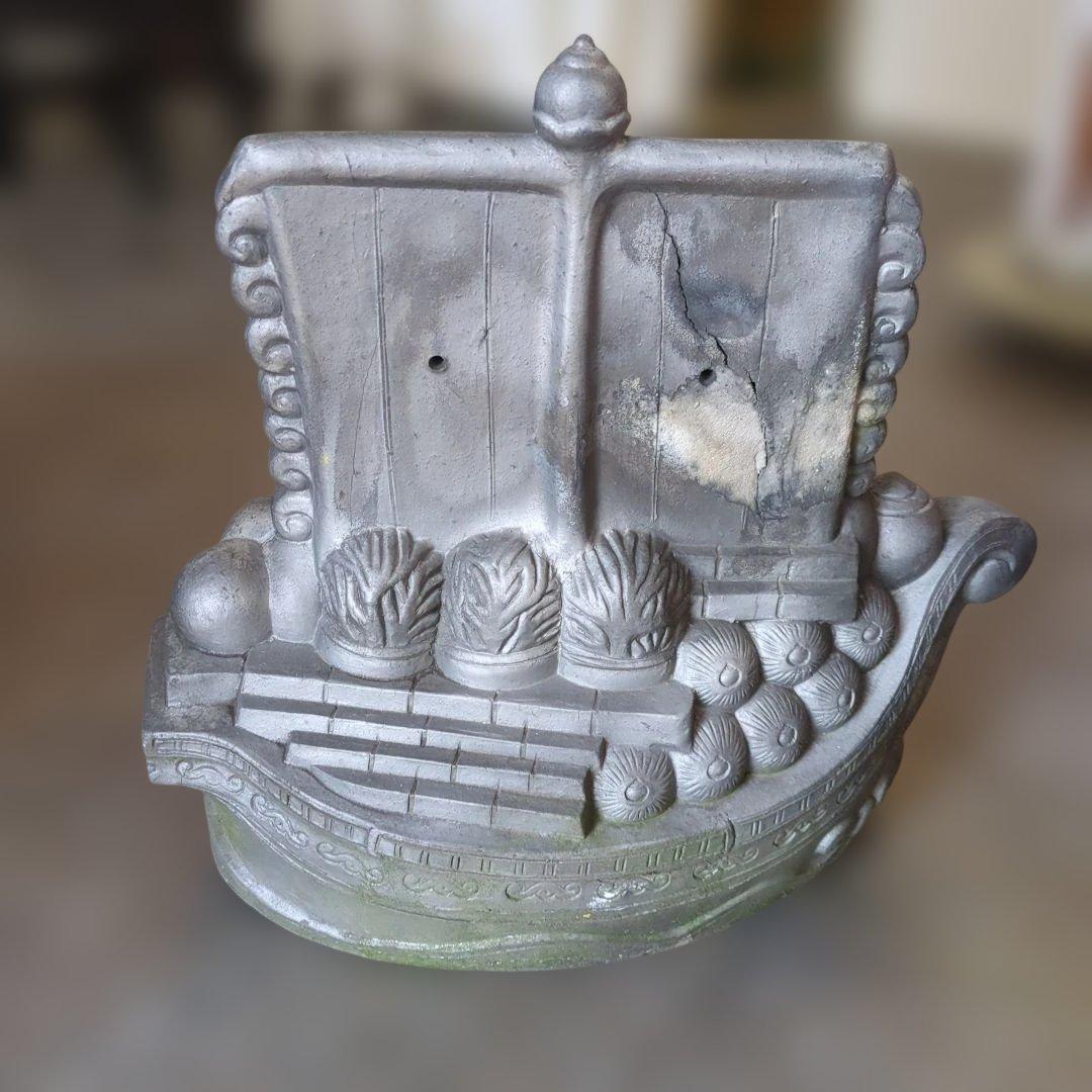 レトロ 七福神 瓦 かわら 宝船 縁起物 ガーデニング 玄関 レトロ 七福神 瓦 かわら 宝船 縁起物 ガーデニング 玄関