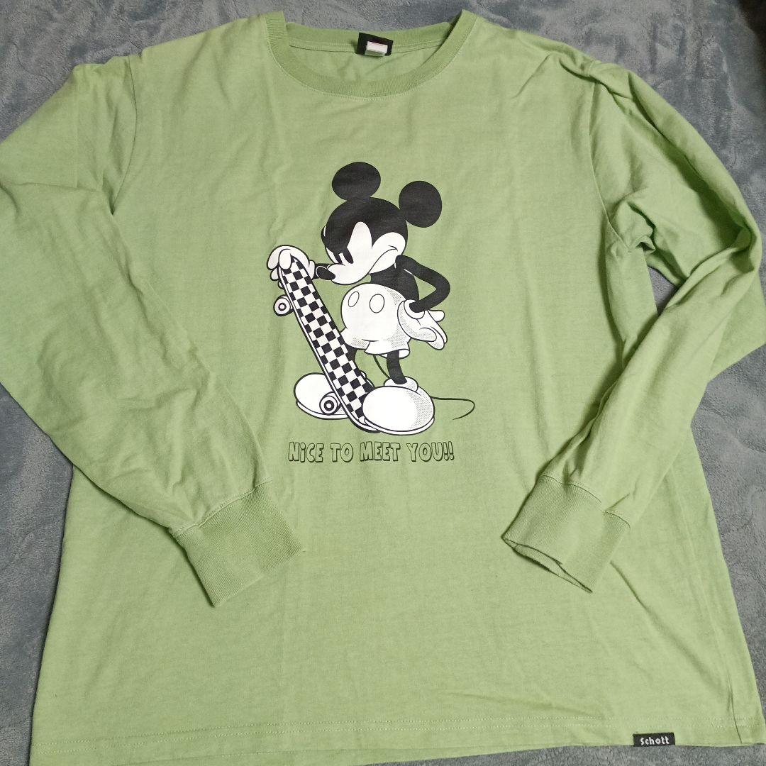 Schott ミッキーマウス ロングシャツ