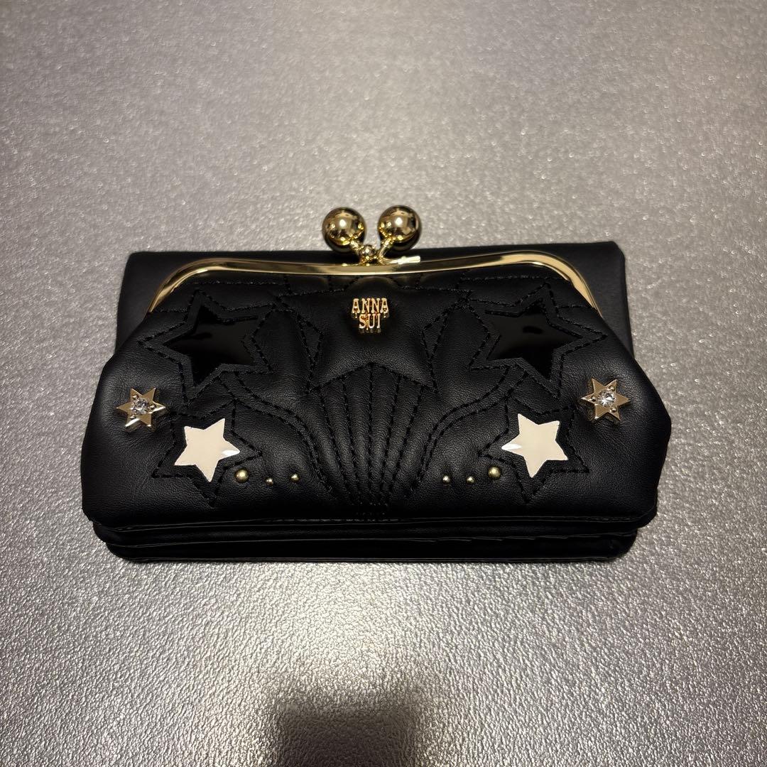 新品 ANNA SUI アナスイ 二つ折り財布 がま口 ルシィ 財布