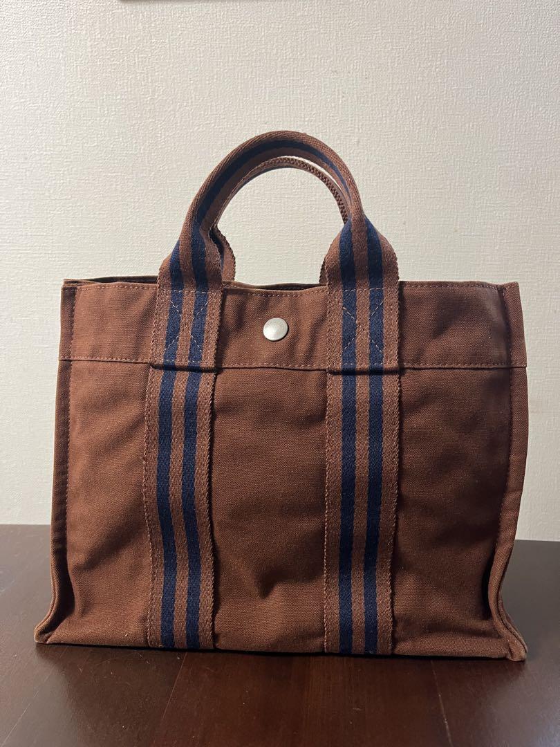 エルメス　HERMES フールトウ　PM ブラウン　トートバッグ