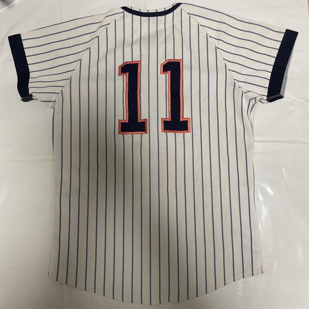 早稲田実業 野球部 練習着ユニフォーム上 背番号18 descente Lサイズ 早稲田実業 野球部 練習着ユニフォーム上 背番号18 descente L
