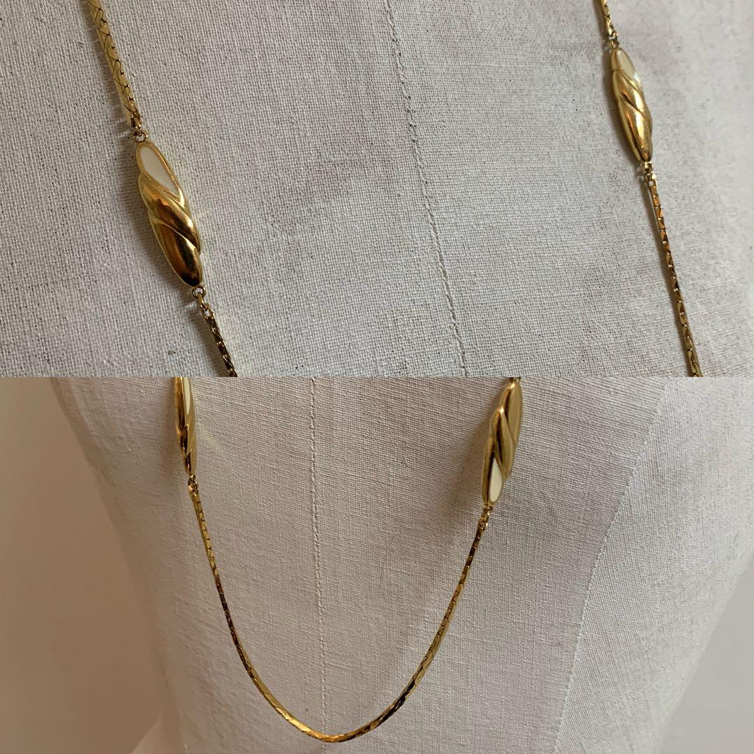 GIVENCHY PARIS VINTAGE 80s ロングチェーンネックレス