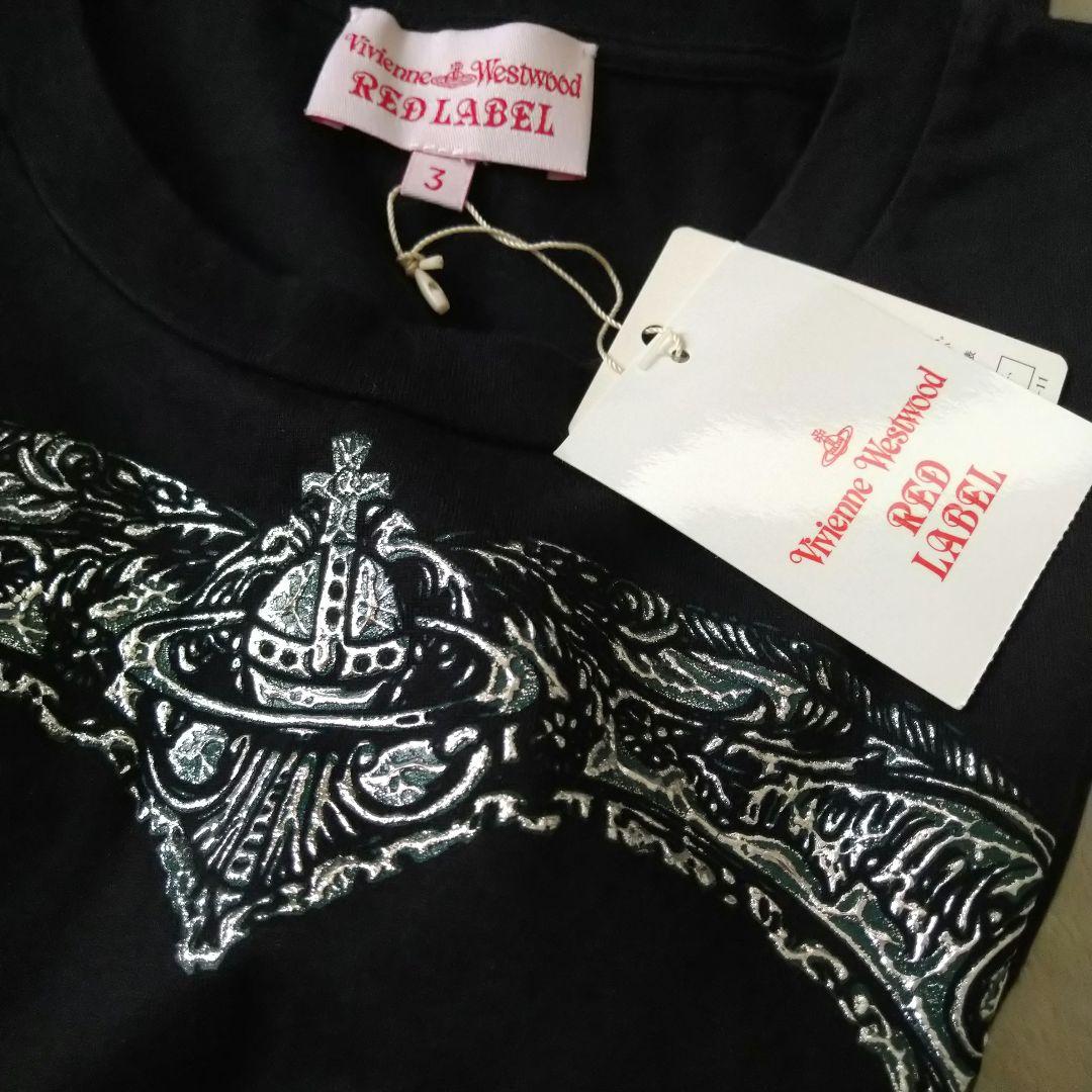 【新品】ヴィヴィアンウエストウッド ハート プリント Tシャツ 黒 3