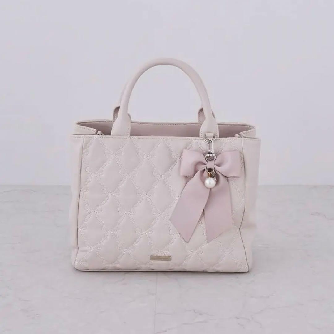 Maison de FLEUR EC限定 リボンキルティング2Wayバッグ