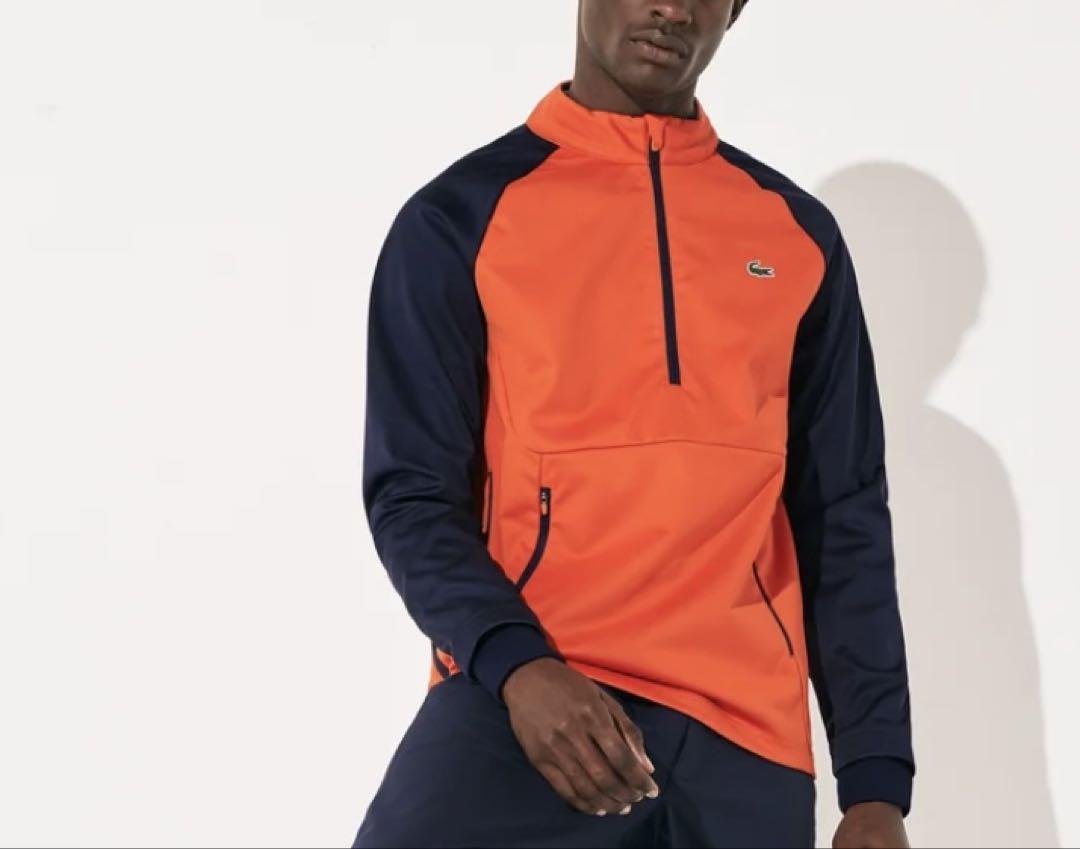LACOSTE ラコステ ハーフジップゴルフスウェットシャツ