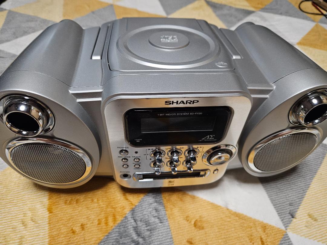 ★★★SHARP　SD-FX20-AL CD/MD ラジカセ SHARP SD-FX20 CD/MDラジカセ - メルカリ