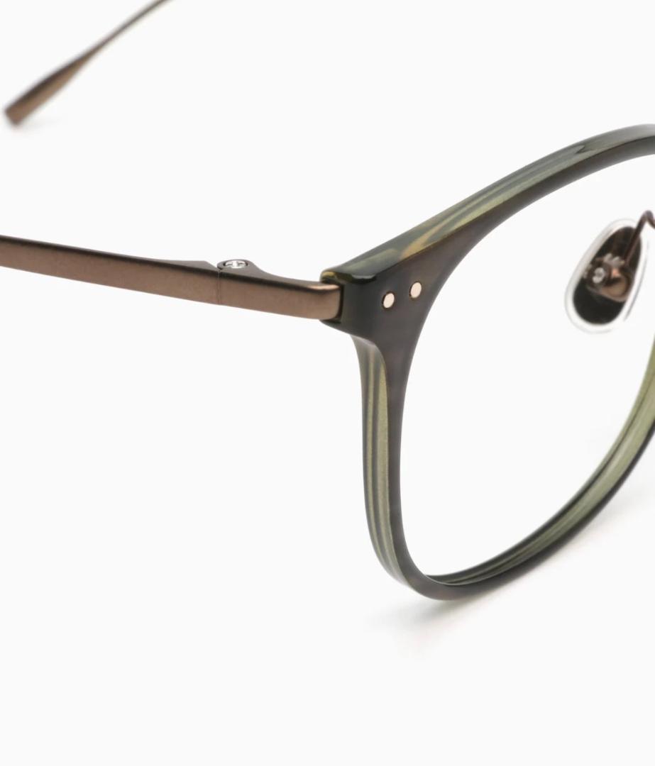 JINSジンズ 度入り 眼鏡 Combination Titanium ボストン