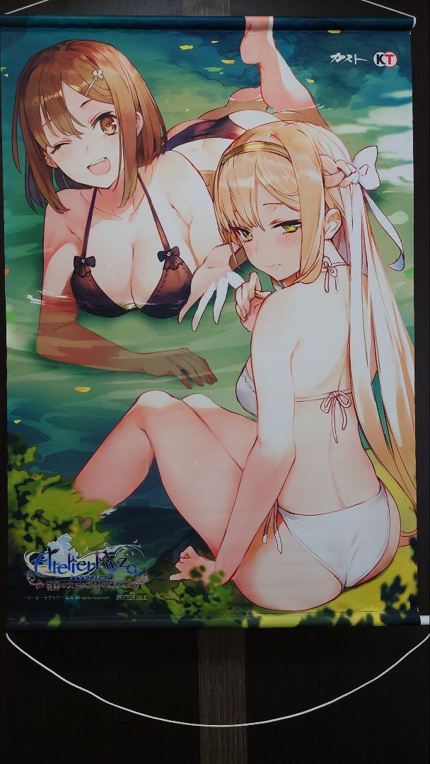 ライザのアトリエ 描き下ろしB2タペストリー ライザ＆クラウディア トレーダー