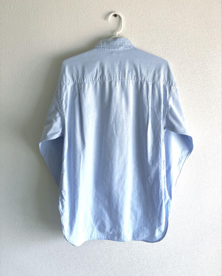 Spick & Span オックスベーシックパールボタンシャツ サックスブルー