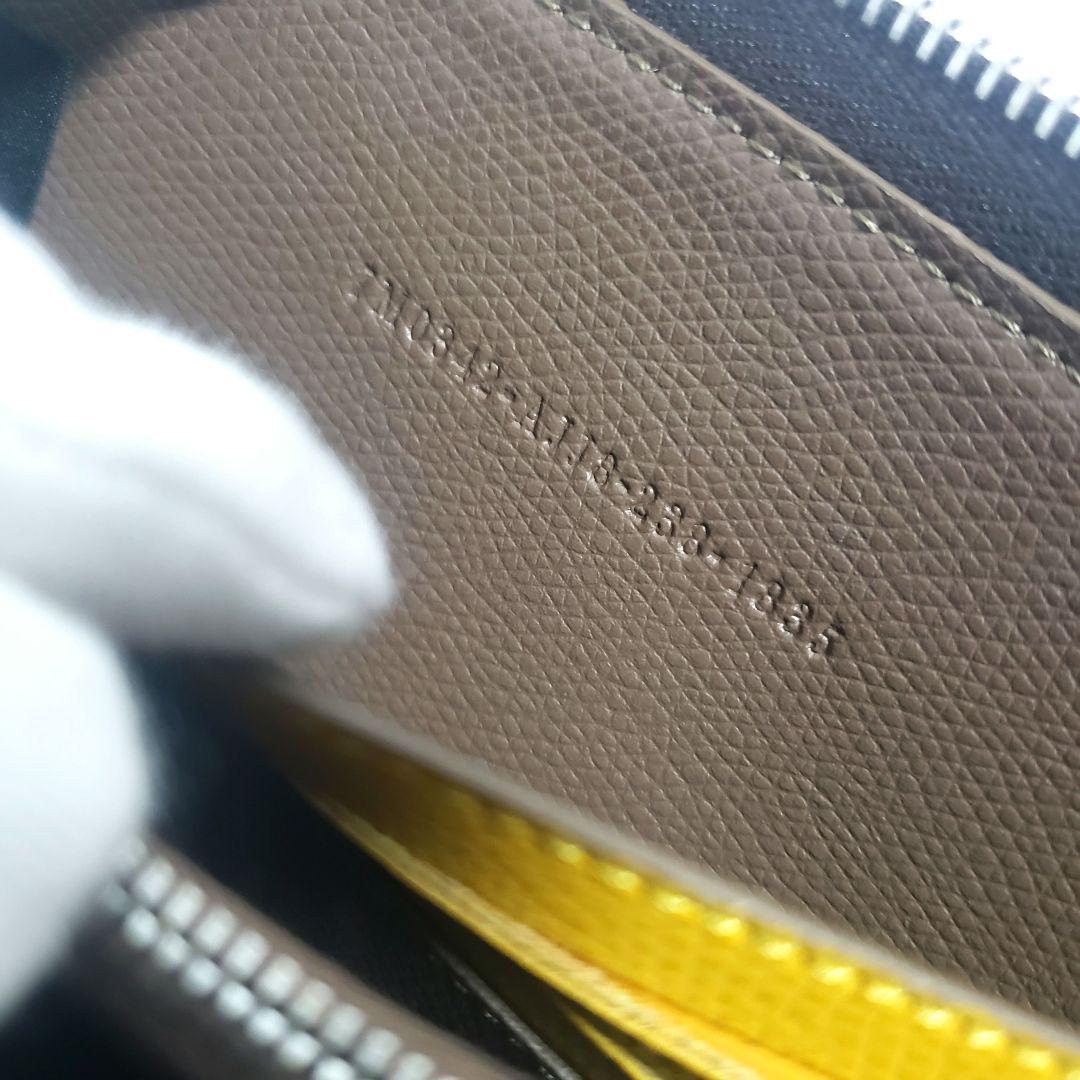 FENDI フェンディロゴプリントズッカ柄ラウンドファスナー長財布未使用級極美品