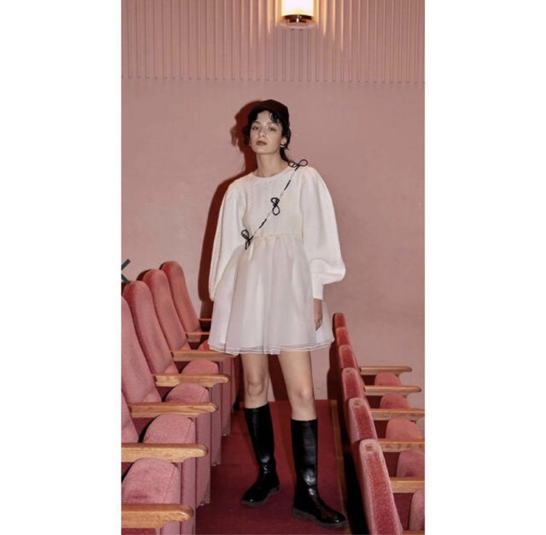 bibiy GISELLE KNIT PUFF OP (BLACK)