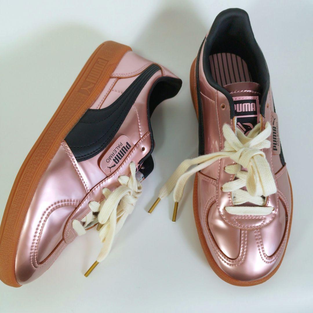 美品 プーマ PALERMO F.C. METALLIC スニーカー 22.5