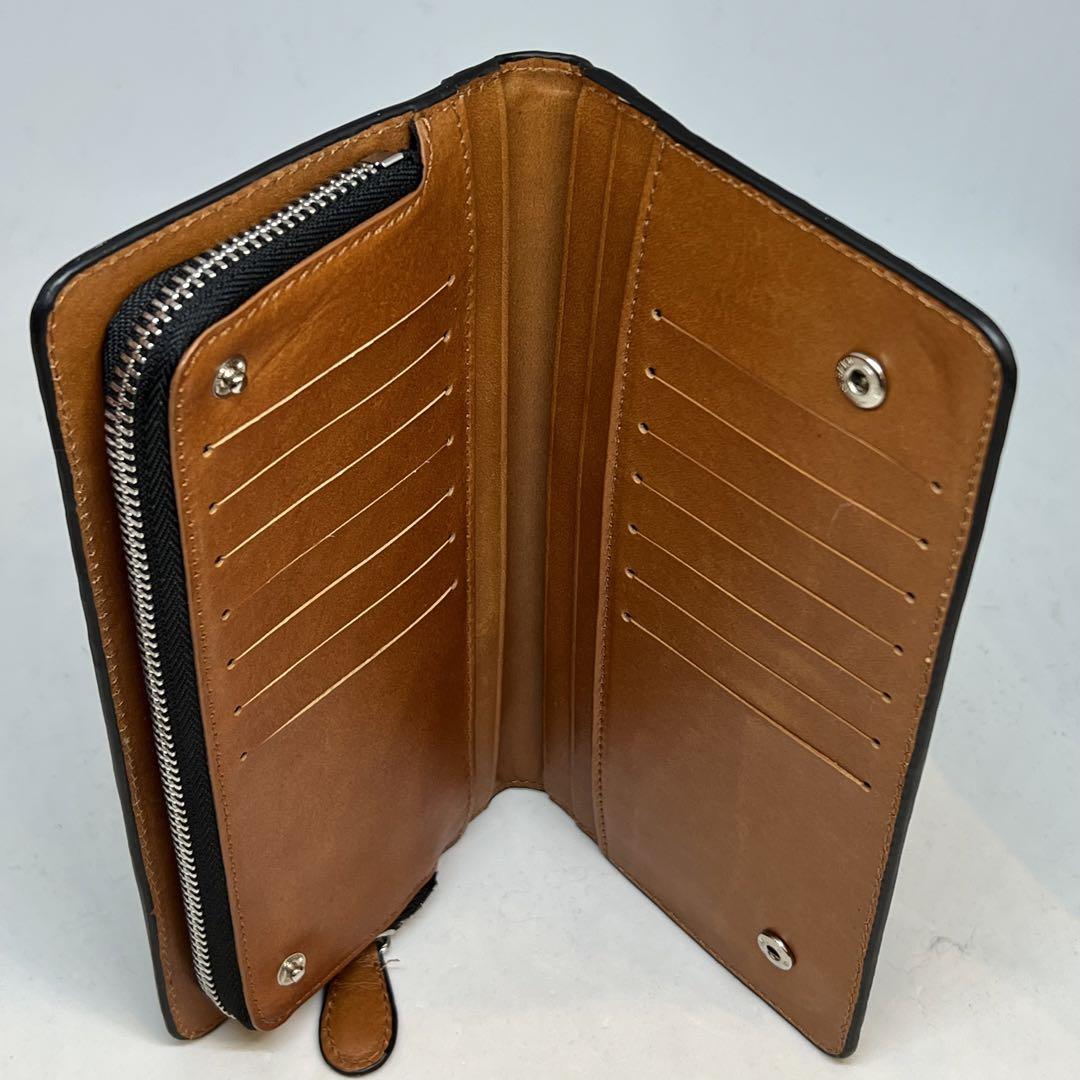 新品　ヘンローンクロコダイル　黒　マット仕上げ　長財布