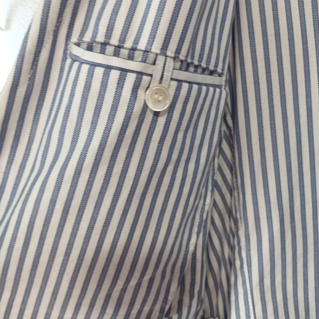 COMME des GARCONS HOMME 青 白 ストライプ ジャケット