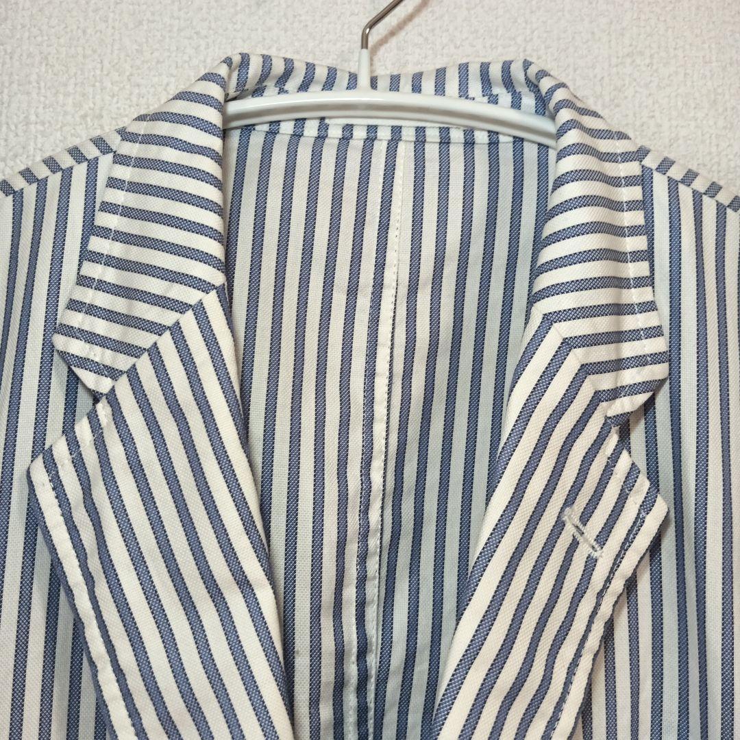 COMME des GARCONS HOMME 青 白 ストライプ ジャケット