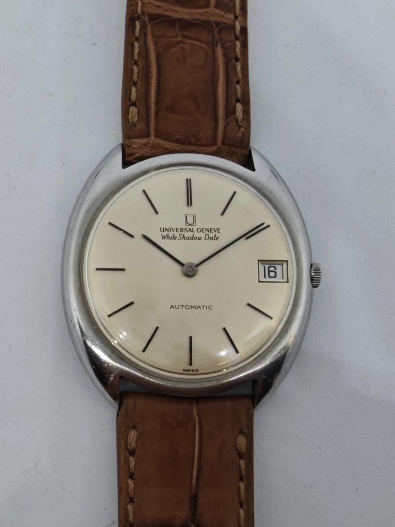 UNIVERSAL GENEVE White Shadow 自動巻き時計
